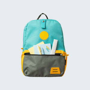 Turquoise & Yellow School Backpack