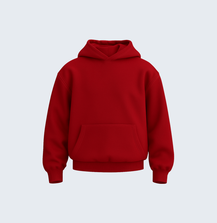 Classic Red Pullover Hoodie